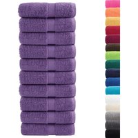 Premium Waschhandtücher solund 10 Stück Lila 30x30 cm 600 g/m² Vidaxl von VIDAXL