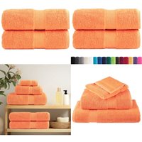 Vidaxl - Premium-Seiftücher solund 2 Stk. Orange 30x30 cm 600 g/m² - Baumwolle - Handtücher - Küchenhandtücher - Gesichtshandtücher - Sporttuch Vidaxl - Premium-Seiftücher solund 2 Stk. Orange 30x30 cm 600 g/m² - Baumwolle - Handtücher - Küchenhandtücher - Gesichtshandtücher - Sporttuch von VIDAXL