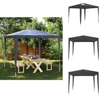 Profi-Partyzelt 2,5×2,5 m Anthrazit 90 g/m² - Gartenzelt - Partyzelt - Outdoor Zelt - Pavillon - Grillplatzüberdachung Profi-Partyzelt 2,5×2,5 m Anthrazit 90 g/m² - Gartenzelt - Partyzelt - Outdoor Zelt - Pavillon - Grillplatzüberdachung von VIDAXL