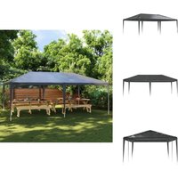 Profi-Partyzelt 4×6 m Anthrazit 90 g/m² - Partyzelt - Gartenparty - Outdoor Event - Grillparty - Festzelt von VIDAXL