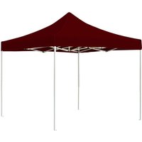 Vidaxl - Profi-Partyzelt Faltbar Aluminium 2x2 m Bordeauxrot von VIDAXL