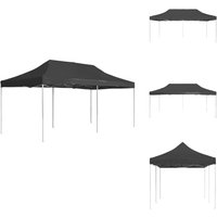 Profi-Partyzelt Faltbar Aluminium 6x3 m Anthrazit - Outdoor-Pavillon - Gartenzelt - Partyzelt - Grillzubehör - Sommergarten von VIDAXL