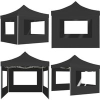 Vidaxl - Profi-Partyzelt Faltbar mit Wänden Aluminium 2×2m Anthrazit - Outdoor-Pavillon - Gartenzelt - Partyzelt - Sonnensegel von VIDAXL