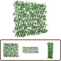 Vidaxl - Rankgitter mit Künstlichem Efeu Erweiterbar Grün 186x30 cm - Künstliche Pflanzen - Gartendeko - Rankgitter - Sichtschutz - Privacy Screen von VIDAXL