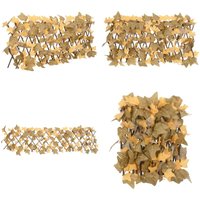 Vidaxl - Rankgitter mit Künstlichen Ahornblättern Erweiterbar 180x30 cm - Rankgitter - Sichtschutzzaun - Gartendekoration - Kunstpflanzen - Privacy von VIDAXL