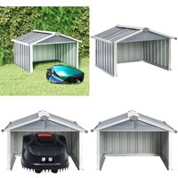Vidaxl - Rasenmäher Garage 92x97x63 cm Verzinkter Stahl Grau - Mähergarage - Robotermäherschuppen - Stahler Garage - Gartenhäuschen - Werkzeuglager Vidaxl - Rasenmäher Garage 92x97x63 cm Verzinkter Stahl Grau - Mähergarage - Robotermäherschuppen - Stahler Garage - Gartenhäuschen - Werkzeuglager von VIDAXL