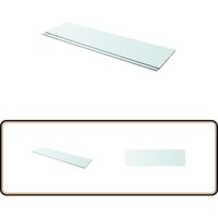 Regalböden 2 Stk. Glas Transparent 110x30 cm - Wandregal - Glasregal - Regalboden - Regalplatte - Transparenter Regalboden von VIDAXL