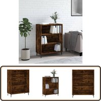 Vidaxl - Regalschrank Räuchereiche 69,5x32,5x90 cm Holzwerkstoff - Schreibtisch - Wohnzimmermöbel - Holzmöbel - Sideboard - Regal Vidaxl - Regalschrank Räuchereiche 69,5x32,5x90 cm Holzwerkstoff - Schreibtisch - Wohnzimmermöbel - Holzmöbel - Sideboard - Regal von VIDAXL
