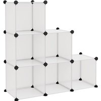 Regalsystem mit 6 Würfeln Transparent pp Vidaxl von VIDAXL