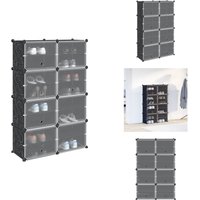 Vidaxl - Regalsystem mit 8 Würfeln und Türen Schwarz pp - Würfelregal - Würfelregale - Regalsystem - Würfel Regalsystem Vidaxl - Regalsystem mit 8 Würfeln und Türen Schwarz pp - Würfelregal - Würfelregale - Regalsystem - Würfel Regalsystem von VIDAXL