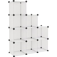 Regalsystem mit 9 Würfeln Transparent pp Vidaxl von VIDAXL