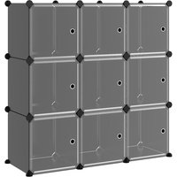 Regalsystem mit 9 Würfeln und Türen Schwarz pp Vidaxl Regalsystem mit 9 Würfeln und Türen Schwarz pp Vidaxl von VIDAXL