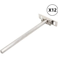 Vidaxl - Regalträger Schwebend 12 Stk. Unsichtbar Ø12x200 mm 825293 von VIDAXL