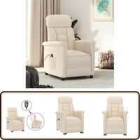Vidaxl - Relaxsessel Elektrisch Beige Mikrofasergewebe - Fernsehsessel - Relaxsessel - Elektrischer Stuhl - Mikrofaser Sofa - Beige Couch Vidaxl - Relaxsessel Elektrisch Beige Mikrofasergewebe - Fernsehsessel - Relaxsessel - Elektrischer Stuhl - Mikrofaser Sofa - Beige Couch von VIDAXL