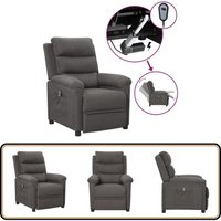 Vidaxl - Relaxsessel Elektrisch Dunkelgrau Stoff - Fernsehsessel - Relaxsessel - Elektrischer Stuhl - Bequeme Lounge Chair - Liegefunktion Vidaxl - Relaxsessel Elektrisch Dunkelgrau Stoff - Fernsehsessel - Relaxsessel - Elektrischer Stuhl - Bequeme Lounge Chair - Liegefunktion von VIDAXL