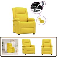 Vidaxl - Relaxsessel Elektrisch Gelb Stoff - Fernsehsessel - Relaxsessel - Elektrischer Stuhl - Bequeme Lounge - Polstersitz Vidaxl - Relaxsessel Elektrisch Gelb Stoff - Fernsehsessel - Relaxsessel - Elektrischer Stuhl - Bequeme Lounge - Polstersitz von VIDAXL