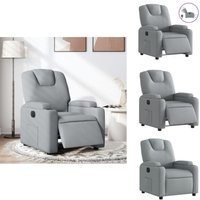 Vidaxl - Relaxsessel Elektrisch Hellgrau Stoff - Fernsehsessel - Elektrischer Recliner - Relaxsessel - Bequeme Lounge Chair - Rückenlehnensteuerung von VIDAXL