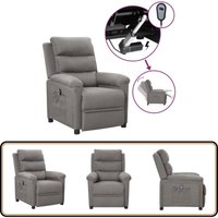 Vidaxl - Relaxsessel Elektrisch Hellgrau Stoff - Fernsehsessel - Elektrischer Recliner - Relaxsessel - Bequeme Lounge - Rückenlehne Verstellbar Vidaxl - Relaxsessel Elektrisch Hellgrau Stoff - Fernsehsessel - Elektrischer Recliner - Relaxsessel - Bequeme Lounge - Rückenlehne Verstellbar von VIDAXL