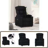 Vidaxl - Relaxsessel Elektrisch Schwarz Stoff - Fernsehsessel - Relaxsessel - Elektrischer Stuhl - Bequeme Lounge - Rückenlehne Verstellbar Vidaxl - Relaxsessel Elektrisch Schwarz Stoff - Fernsehsessel - Relaxsessel - Elektrischer Stuhl - Bequeme Lounge - Rückenlehne Verstellbar von VIDAXL