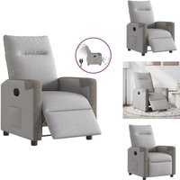 Vidaxl - Relaxsessel Elektrisch Wolkengrau Stoff - Relaxsessel - Relaxstuhl - Sessel - Fernsehsessel Vidaxl - Relaxsessel Elektrisch Wolkengrau Stoff - Relaxsessel - Relaxstuhl - Sessel - Fernsehsessel von VIDAXL