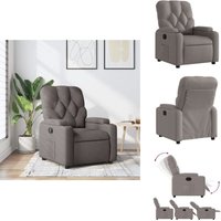 Vidaxl - Relaxsessel Taupe Stoff - Relaxsessel - Relaxstuhl - Sessel - Fernsehsessel Vidaxl - Relaxsessel Taupe Stoff - Relaxsessel - Relaxstuhl - Sessel - Fernsehsessel von VIDAXL