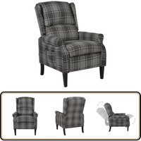Relaxsessel Verstellbar Grau Stoff - Relaxsessel - Bequemer Sitz - Liegefunktion - Verstellbare Rückenlehne - Verstellbare Fußstütze Relaxsessel Verstellbar Grau Stoff - Relaxsessel - Bequemer Sitz - Liegefunktion - Verstellbare Rückenlehne - Verstellbare Fußstütze von VIDAXL