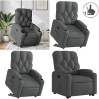 Vidaxl - Relaxsessel mit Aufstehhilfe Dunkelgrau Stoff Vidaxl - Relaxsessel mit Aufstehhilfe Dunkelgrau Stoff von VIDAXL