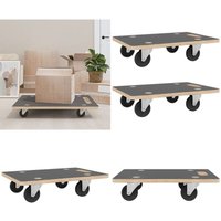 Rollbretter 2 Stk. Rechteckig 80x55x11,5 cm - Rollwagen - Transportwagen - Home & Living - Grau Rollbretter 2 Stk. Rechteckig 80x55x11,5 cm - Rollwagen - Transportwagen - Home & Living - Grau von VIDAXL