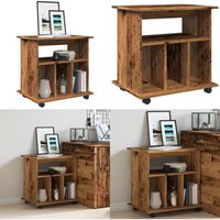 Vidaxl - Rollcontainer Altholz-Optik 60x45x60 cm Holzwerkstoff von VIDAXL