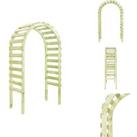Vidaxl - Rosenbögen, Gitter & Pergolen - Living Gartenpergola 130×60×230 cm Kiefernholz Imprägniert - Braun von VIDAXL