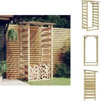 Vidaxl - Rosenbögen, Gitter & Pergolen - Living Pergola mit Dach 100x90x200 cm Imprägniertes Kiefernholz - Braun von VIDAXL