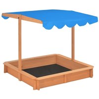 Vidaxl - Sandkasten mit Verstellbarem Dach Tannenholz 115x115x115 cm von VIDAXL