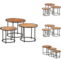 Satztische 3 Stk. Massivholz Akazie - Setmöbel - Couchtisch - Nighstand - Holzmöbel - Esszimmertisch Satztische 3 Stk. Massivholz Akazie - Setmöbel - Couchtisch - Nighstand - Holzmöbel - Esszimmertisch von VIDAXL