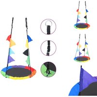 Schaukeln - Living Schaukel mit Fahnen Regenbogen 100 cm - Mehrfarbig Schaukeln - Living Schaukel mit Fahnen Regenbogen 100 cm - Mehrfarbig von VIDAXL