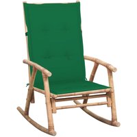Vidaxl - Schaukelstuhl mit Auflage Bambus von VIDAXL