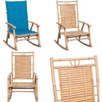 Schaukelstuhl mit Kissen Bambus - Bambus Sessel - Gartenstuhl - Outdoor Möbel - Balkonmöbel - Lounge Chair - Home & Living Schaukelstuhl mit Kissen Bambus - Bambus Sessel - Gartenstuhl - Outdoor Möbel - Balkonmöbel - Lounge Chair - Home & Living von VIDAXL