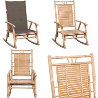 Schaukelstuhl mit Kissen Bambus - Bambussessel - Gartenstuhl - Outdoor Möbel - Lounge Chair - Balkonmöbel - Home & Living Schaukelstuhl mit Kissen Bambus - Bambussessel - Gartenstuhl - Outdoor Möbel - Lounge Chair - Balkonmöbel - Home & Living von VIDAXL