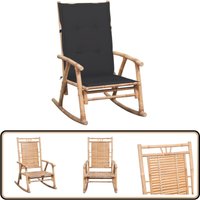 Vidaxl - Schaukelstuhl mit Kissen Bambus - Bambussessel - Gartenstuhl - Outdoor Möbel - Lounge Chair - Balkonmöbel Vidaxl - Schaukelstuhl mit Kissen Bambus - Bambussessel - Gartenstuhl - Outdoor Möbel - Lounge Chair - Balkonmöbel von VIDAXL