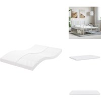 Schaumstoffmatratze Weiß 120x200 cm 7-Zonen Härtegrad 20 ild - Schaumstoffmatratze - Matratze - Doppelbettmatratze - Federkernmatratze - 7 Zonen Schaumstoffmatratze Weiß 120x200 cm 7-Zonen Härtegrad 20 ild - Schaumstoffmatratze - Matratze - Doppelbettmatratze - Federkernmatratze - 7 Zonen von VIDAXL