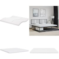 Vidaxl - Schaumstoffmatratze Weiß 200x200 cm 7-Zonen Härtegrad 20 ild - Schaumstoffmatratze - Matratze - Doppelbettmatratze - Bettwäsche von VIDAXL