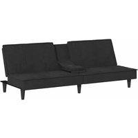 Schlafsofa mit Getränkehaltern Schwarz Samt Vidaxl Schlafsofa mit Getränkehaltern Schwarz Samt Vidaxl von VIDAXL