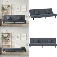 Vidaxl - Schlafsofa Dunkelgrau Samt - Samtsofa - Schlafsofa - Wohnlandschaft - Gästebett - Sofa Bett - Home & Living Vidaxl - Schlafsofa Dunkelgrau Samt - Samtsofa - Schlafsofa - Wohnlandschaft - Gästebett - Sofa Bett - Home & Living von VIDAXL