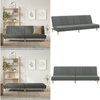 Vidaxl - Schlafsofa Dunkelgrau Stoff - Schlafsofa - Sofa Bett - Gästebett - Wohnraum Möbel - Polstersofa - Home & Living Vidaxl - Schlafsofa Dunkelgrau Stoff - Schlafsofa - Sofa Bett - Gästebett - Wohnraum Möbel - Polstersofa - Home & Living von VIDAXL