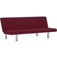 Bonnevie - Schlafsofa,Wohnzimmersofa Weinrot Polyester vidaXL von BONNEVIE