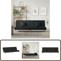 Vidaxl - Schlafsofa Schwarz Stoff - Schlafsofa - Gästebett - Sofa Mit Bettfunktion - Wohnraumgestaltung - Gemütliches Wohnen Vidaxl - Schlafsofa Schwarz Stoff - Schlafsofa - Gästebett - Sofa Mit Bettfunktion - Wohnraumgestaltung - Gemütliches Wohnen von VIDAXL