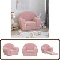 Vidaxl - Schlafsofa für Kinder Rosa Weich Plüsch - Kinder-Sofa - Kuschel Sofa - Kinderzimmersofa - Sitzsack - Spielplatz Möbel von VIDAXL