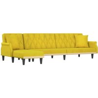 Vidaxl - Schlafsofa in L-Form Gelb 271x140x70 cm Samt Vidaxl - Schlafsofa in L-Form Gelb 271x140x70 cm Samt von VIDAXL