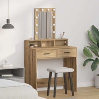 Vidaxl - Schminktisch mit Speicher Braun 79 x 41 x 140 cm Holzwerkstoff Vidaxl - Schminktisch mit Speicher Braun 79 x 41 x 140 cm Holzwerkstoff von VIDAXL