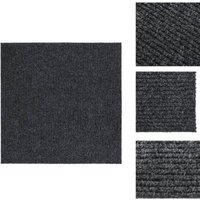 Schmutzfangläufer 100x100 cm Anthrazit - Schmutzfangmatte - Flurmatten - Eingangsmatte - Laufmatte - Polypropylen Matte von VIDAXL