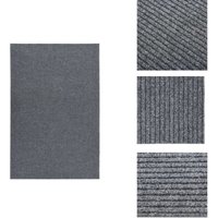 Schmutzfangläufer 100x150 cm Grau - Schmutzfangmatte - Laufmatte - Flurmatten - Treppenlaufmatte - Wohnzimmerteppich von VIDAXL